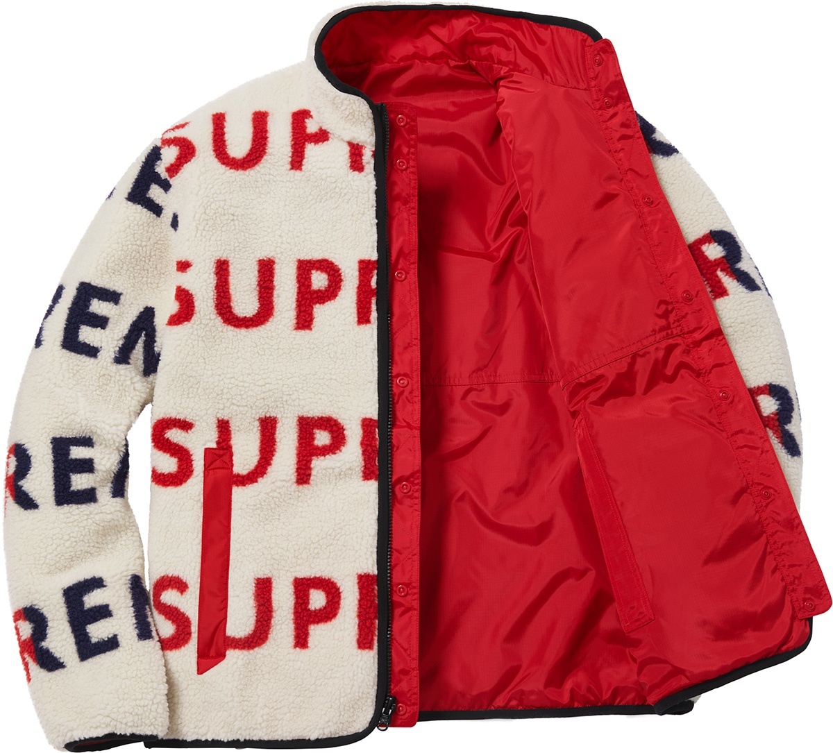 Reversible Logo Fleece Jacket view 16